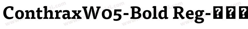 ConthraxW05-Bold Reg字体转换